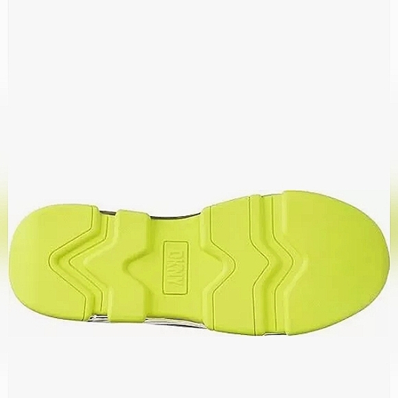 New w/o Box DKNY Tokyo Neon Fashion Lace-Up Zip Sneakers Size 6 - Picture 7 of 8